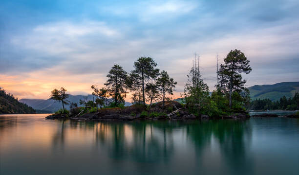 Sunset along the shores of Gordan Bay.